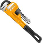 Ingco 10-inch Heavy Duty Pipe Wrench, Adjustable Plumbing Wrench, Drop Forged HPW0814