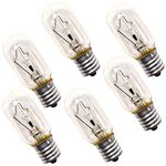 HQRP 6-Pack 40-Watt T8 40T8 Indicator Intermediate (E17) Base Tubular Incandescent Light Bulbs Compatible with Appliance Microwave Oven Refrigerator Kitchen Vent Hood Range Hood Lights Plus Coaster