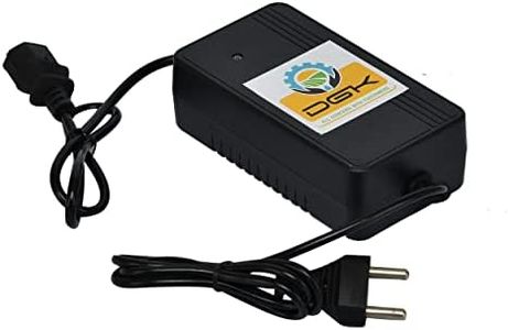 DGK 12V Dc 2.0 Ah Battery Sprayer Pump Charger Special Design For Indian Market With 6 Month Warranty, Charging Adapter, 2 Pin, Black