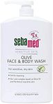 Sebamed Olive Face and Body Wash Pump Pot, 1L