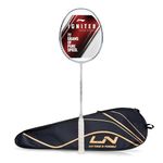 Li-Ning Ignite 8 Lightweight Attacking Unstrung Badminton Racket with Full Cover | 77 Grams | Max Tension : ≤30 lbs | Nanotech Shaft & Expanded Sweet Spot