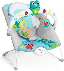 Baby Einstein Ocean Explorers Musical Bouncer Infant Seat, Kick to It Neptune, Unisex, for Ages 0-6 Months up to 20 lbs