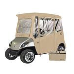 Eevelle 2 Passenger Yamaha Drive Golf Cart Enclosure by Eevelle, Heavy Duty Vinyl Backed 300D