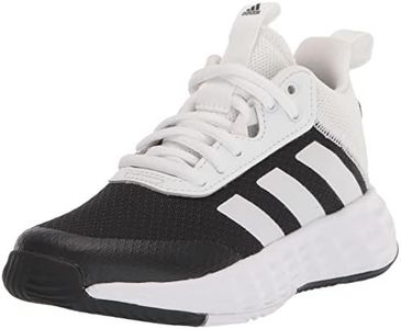 adidas Unisex-Child Originals Flex Basketball Shoe, Black/White/Black, 1 US