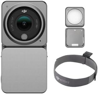 DJI Action 2 Power Combo (128G) & Magnetic Protective Case - 4K Action Camera with Extended Battery Module, 155° FOV, Long-Lasting, Stabilization Technology, Waterproof Camera for Vlogs, Travel