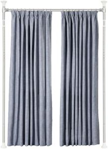HOSKO Curtain Divider Stand - 48 to 72 inches Expandable Room Divider，Damage Free Freestanding Vertical Tension Stand