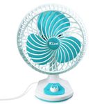 Rico 2500 RPM High Speed Portable Fan | Air Flow of 15 Feet & 3 Speed Mode | 1 Year Replacement Warranty | Table & Wall Fan | Travel Friendly & Oscillation Swing | Japanese Technology