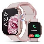 Smart Watch for Women, 1.99" AMOLED Display Smartwatch, 3ATM Waterproof Fitness Tracker, Blood Pressure Monitor Heart Rate Blood Oxygen Sleep Monitoring, smart watches Compatible with Android iOS