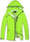 GIISAM Mens Windproof Jacket Waterproof Lightweight Mountain Sport Jacket for Men Hooded Windbreaker Raincoat(Green,XL)