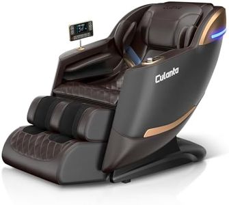 Culanta Massage Chair Full Body, Zero Gravity SL-Track Shiatsu Massage Recliner Chair with Body Scan, Airbags, Foot Rollers, Deep Yoga Stretch, Heating (U1-Brown)