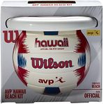 WILSON AVP Hawaii Outdoor Volleyball Kit - Official Size, Maroon/Blue/White