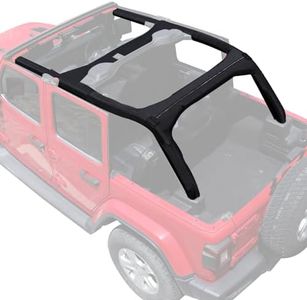 BESTAOO Roll Bar Padding for 2018-2023 Jeep Wrangler JL Unlimited 4 Door, Black Neoprene Roll Cage Full Protector Cover
