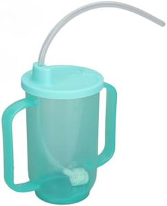 Adult Sippy Cup, Safe Durable Easy Grip Liquid Feeding Straw Cup for The Elderly