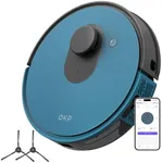 OKP L1 Robot Vacuum with 4000Pa Suction Power 180min Runtime, LIDAR Navigation, Smart Mapping, APP/Voice/Remote Control, Self-Charging, Smart No-Go Zone, for Hard Floors Pet Hair and Carpets