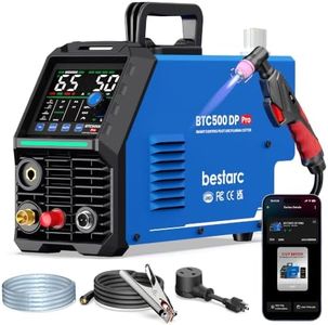 Bestarc Plasma Cutter 50 Amp, APP Control, Breathing Light & Fault Code Display, Non-Touch Pilot Arc Plasma Cutter Machine 110/220V, 3/4" Max Cut, Rust Removal, 2T/4T, for Beginners, DIY & Garage Use