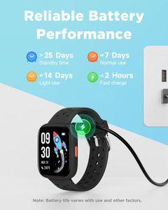 BIGGERFIVE Kids Smart Watch – Black