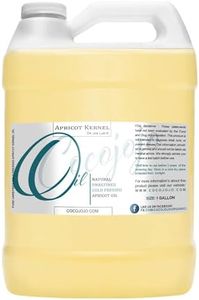 Dr Joe Lab Apricot Kernel Seed Oil Carrier Bulk, 1 Gallon 128 oz Pure Natural Cold Pressed Unrefined with Distinct, Sharp Smell. for Hair Skin Body Nail and Beard