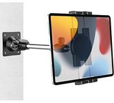 woleyi Tablet Wall Mount Adjustable, Drill Wall Mounted Tablet Holder for Shower Bedroom Kitchen Treadmill Retail Store [Stablize & Flexible] for iPad Pro Air Mini, Galaxy, Fire, iPhone, 4-12.9"