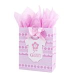 Hallmark Large Baby Gift Bag with Tissue Paper (G is for Girl)