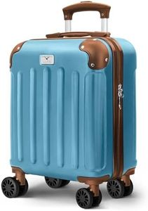 LUGG 15 Inch Skywander Lightweight Underseat Cabin Bag – EasyJet Approved Carry-On Suitcase, Durable ABS Hard Shell, Smooth Double Spinner Wheels, Water-Resistant & Compact Travel Luggage (45x34x20cm)