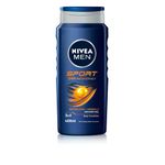 NIVEA MEN Sport Shower Gel (6 x 400ml), Refreshing Body Wash with Lime Scent, All-in-1 Shower Gel for Men, Strong NIVEA MEN Shower Gel