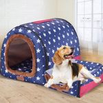 Large Dog House Kennel Luxury Warm 