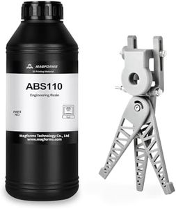 MAGFORMS Ultra Tough ABS-Like 3D Printer Resin ABS110, Upgraded Toughness and Strength, High Precision and Non-Brittle, Liquid Photopolymer Resin for LCD DLP 3D Printing (Gray, 1000g)