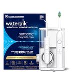Waterpik Sensonic Complete Care Water Flosser and Rechargeable Electric Toothbrush Combo Set, CC-04, White