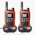 SOCOTRAN Walkie Talkies Rechargeable T80 Professional PMR446 License Free Two Way Radio 8 Channels Long Distance Portable Walky Talky VOX Monitor Privacy Code with 2000mAh Li-ion Battery & Charger