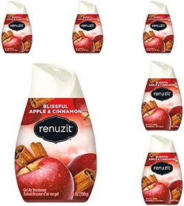 6 Renuzit Gel Air Freshener, Blissful Apple & Cinnamon, 7oz ea