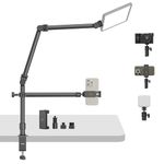 SmallRig Live Desktop Camera Bracket, Camera Desk Mount Stand with Flexible Arm with 360° Rotatable Ball Head, Tabletop C Clamp for Photography Videography Live Stream - 4456