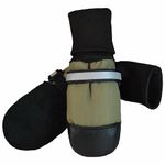 Muttluks Fleece Lined Dog Boots, Small, Green