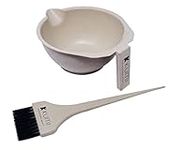 Kumi Professional Wheat Eco-Friendly Oatmeal 2 Piece Tint/hair dye Set - This hair dye bowl and brush kit is ideal for professional or home use. Ideal home hair dye kit.