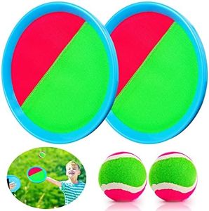 Kids Toys Toss and Catch Game Set Outdoor Toys for Kids Yard Beach Camping Toys Yard Games Suitable 3 4 5 6 7 8 9 10Year for Kids Gift Ideal (2 Paddles 2 Balls)