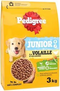 PEDIGREE Junior Croquettes à la Volaille et aux Legumes pour Chiot 3 x 3kg