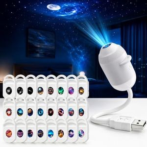 2026 Upgraded Ocean Projector for Ceiling, USB Galaxy Night Light，24F