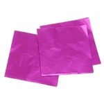 7horse® 325 Pieces Sweets Candy Chocolate Aluminum Foil Wrappers Magenta Color (Size: 13 x 9 cm)