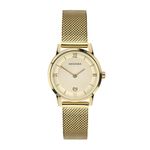 Sekonda Women's Quartz Watch with Beige Dial Analogue Display and Gold Stainless Steel Bracelet 2103.27