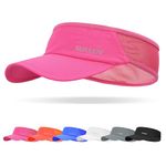 Sukeen Quick Drying Sun Visors for Women,UPF 50+ UV Sun Protective Visor Hat Women Men,Running Hat Golf Hat Cool Elastic Visor with Perspiration Breathable Sweatband,Sport Visor Cap for Tennis Cycling