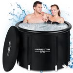 XL Ice Bath Tub for Athletes, 116 Gal Cold Plunge Tub with Cover Portable & Collapsible, Tear-Resistant and Multi-Layered Design, Ice Cold Therapy Bath Outdoor for Rapid Recovery, Gardens, Gym