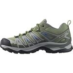 Salomon Women's X Ultra Pioneer Aero Hiking Shoes Trail Running, Oil Green/Castor Gray/Amparo Blue, 8.5