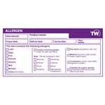 Allergen Labels 500pc Roll of Food Allergen Stickers - Easy Peel May Contain Allergy Stickers for Safe Food Label Preparation in Catering and Commercial Kitchens