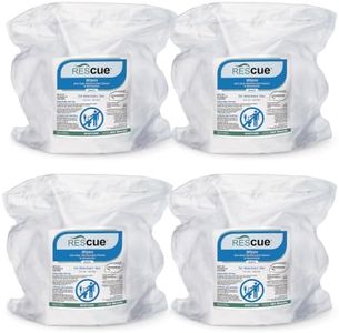 REScue One-Step Disinfectant Cleaner & Deodorizer Wipes for Vet Use – Cleaner for Kennels, Litter Boxes, Vet Offices, Pet Grooming Surfaces – Extra Large Wipes, 160-Count Bucket Refill (4 Pack)