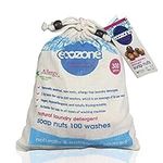 Ecozone Soap Nuts Natural Laundry Detergent, 100% Organic Biodegradable Washing Machine Pellets, Plastic Free, Effective Eco Cleaning for Clothing & Fabrics, Hypoallergenic & Vegan Friendly (300g Bag)