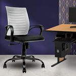 MRC EXECUTIVE CHAIRS ALWAYS INSPIRING MORE Mid Back Revolving Breathable Mesh Fabric Ergonomically Chair (Grey, Boom)