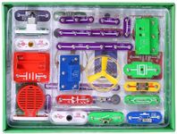 VFENG 335 Circuit Kits for Kids Circuit Experiment Kits Science Kits Electric Circuit Kits With 31 Snap parts Educational Science Kit Toy Boys Girls