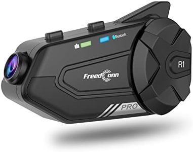Motorcycle Helmet Camera R1 Pro FreedConn 2K Full HD Video Camera Motorbike Bluetooth Headset/APP Control/Universal Helmet WiFi DashCam