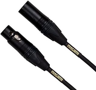 Mogami GOLD STAGE-30 XLR Microphone Cable, XLR-Female to XLR-Male, 3-Pin, Gold Contacts, Straight Connectors, 30 Foot