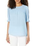 Calvin Klein Women's M2cai665-icu-m Blouse, Iceburg, M
