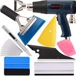 Ehdis Ehdis Vinyl Kits!! 8 PCS Vehicle Glass Protective Film Car Wrapping Tint Installing Tools with Dual Temperature LCD Display Heat Gun Kit